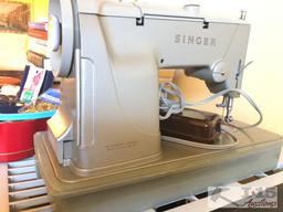 Singer Sewing Machine and Sewing Supplies