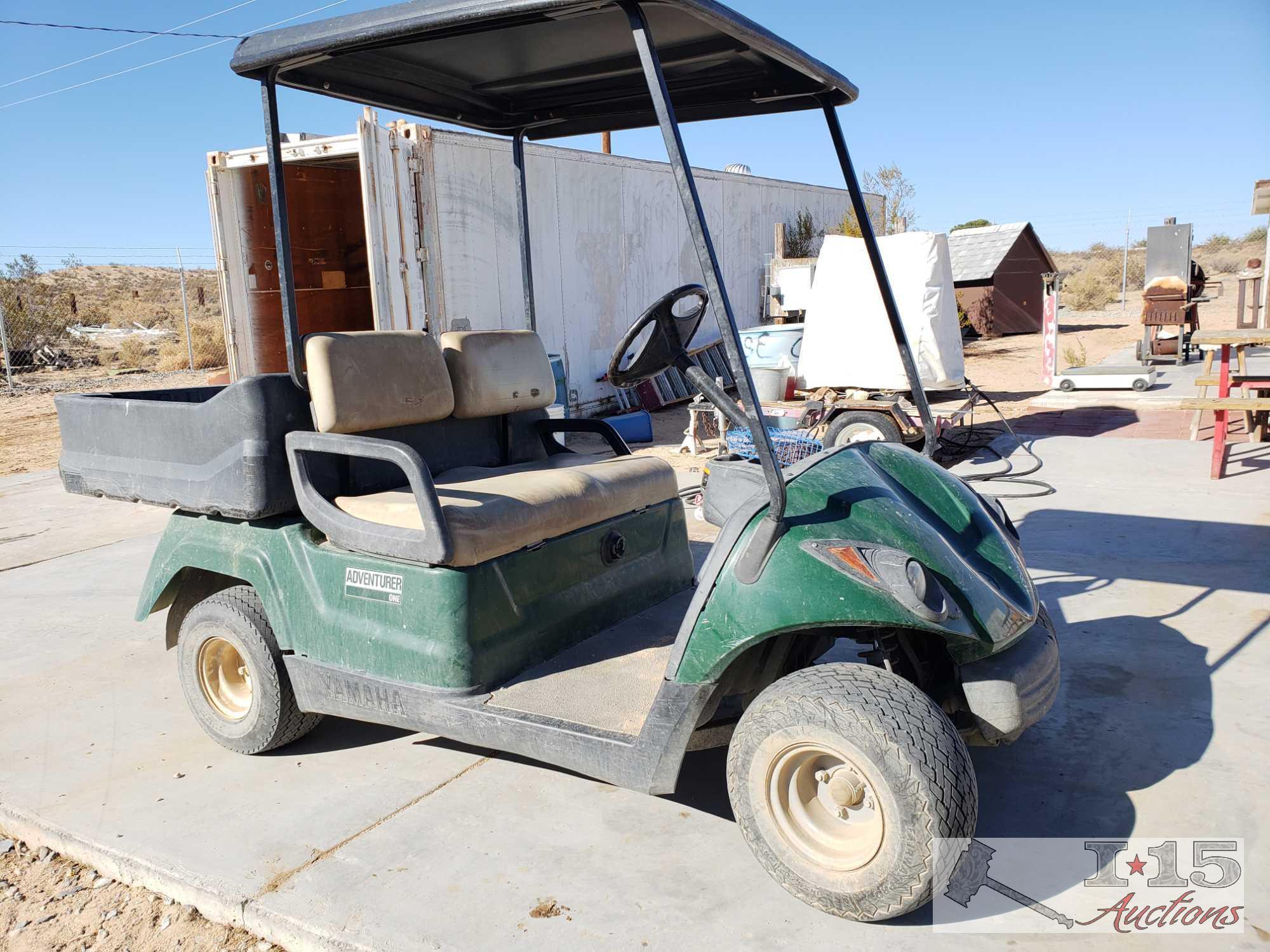 Yamaha 48 Volt Golf Cart with Battery Charger, See Video!!