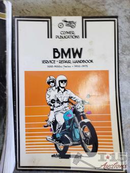 2 Clymer BMW Motorcycle Service Manuals, R-Series 1970-1989 and a 1955-1975