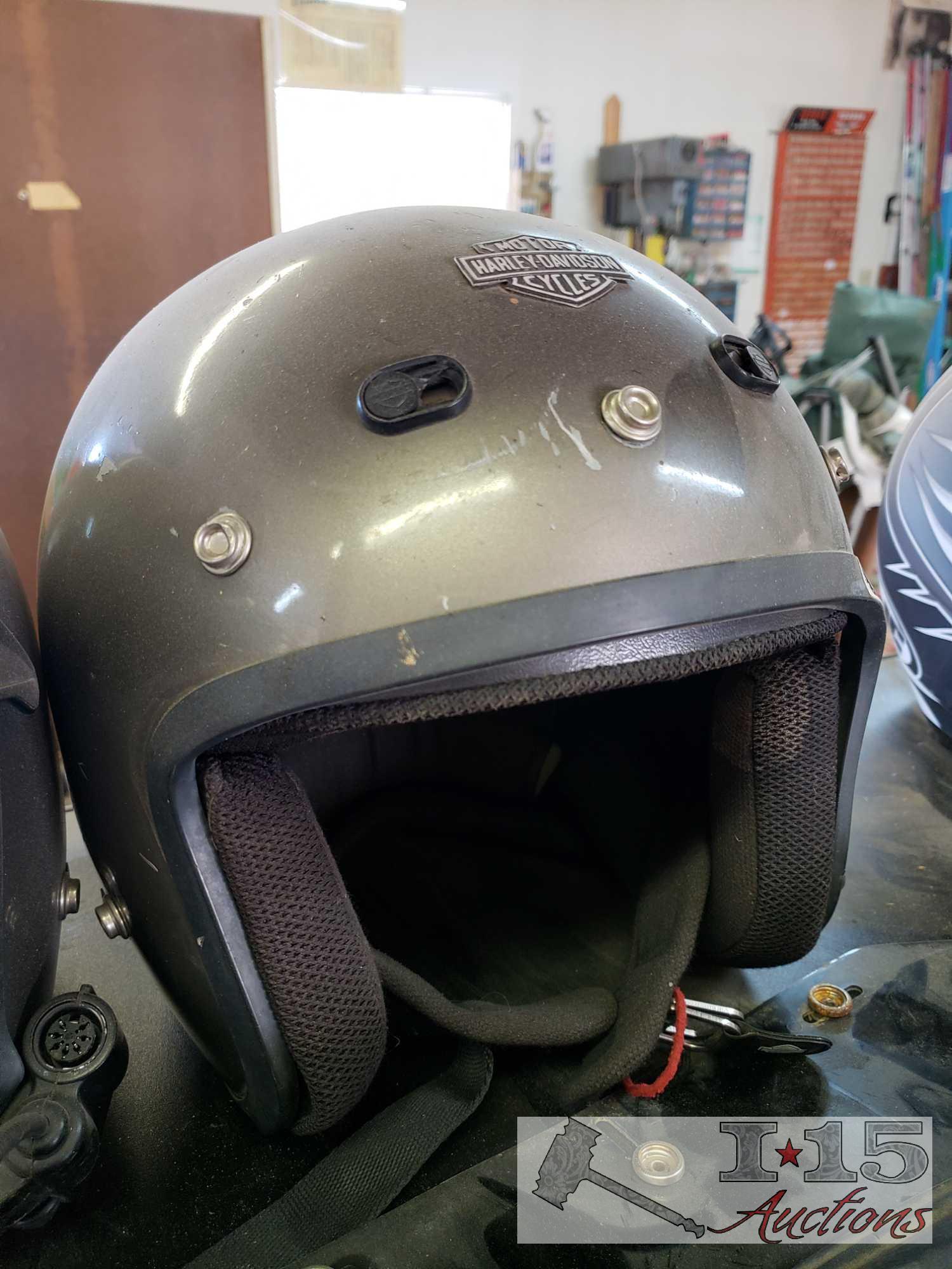 Harley Davidson, HJC, KBC, VP1 Helmets, Googles Belt and More