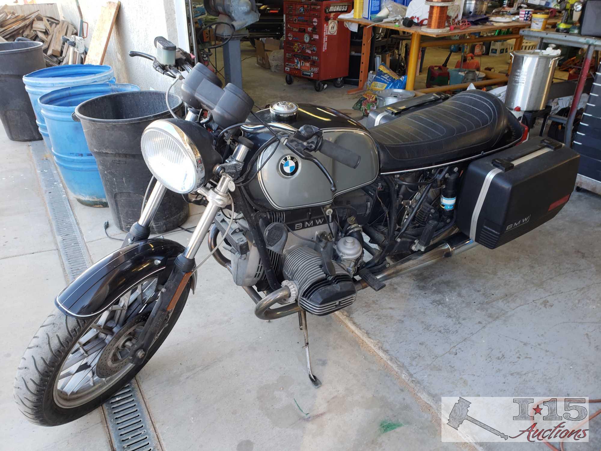 1982 BMW R100 Motorcycle, Running! See Video!