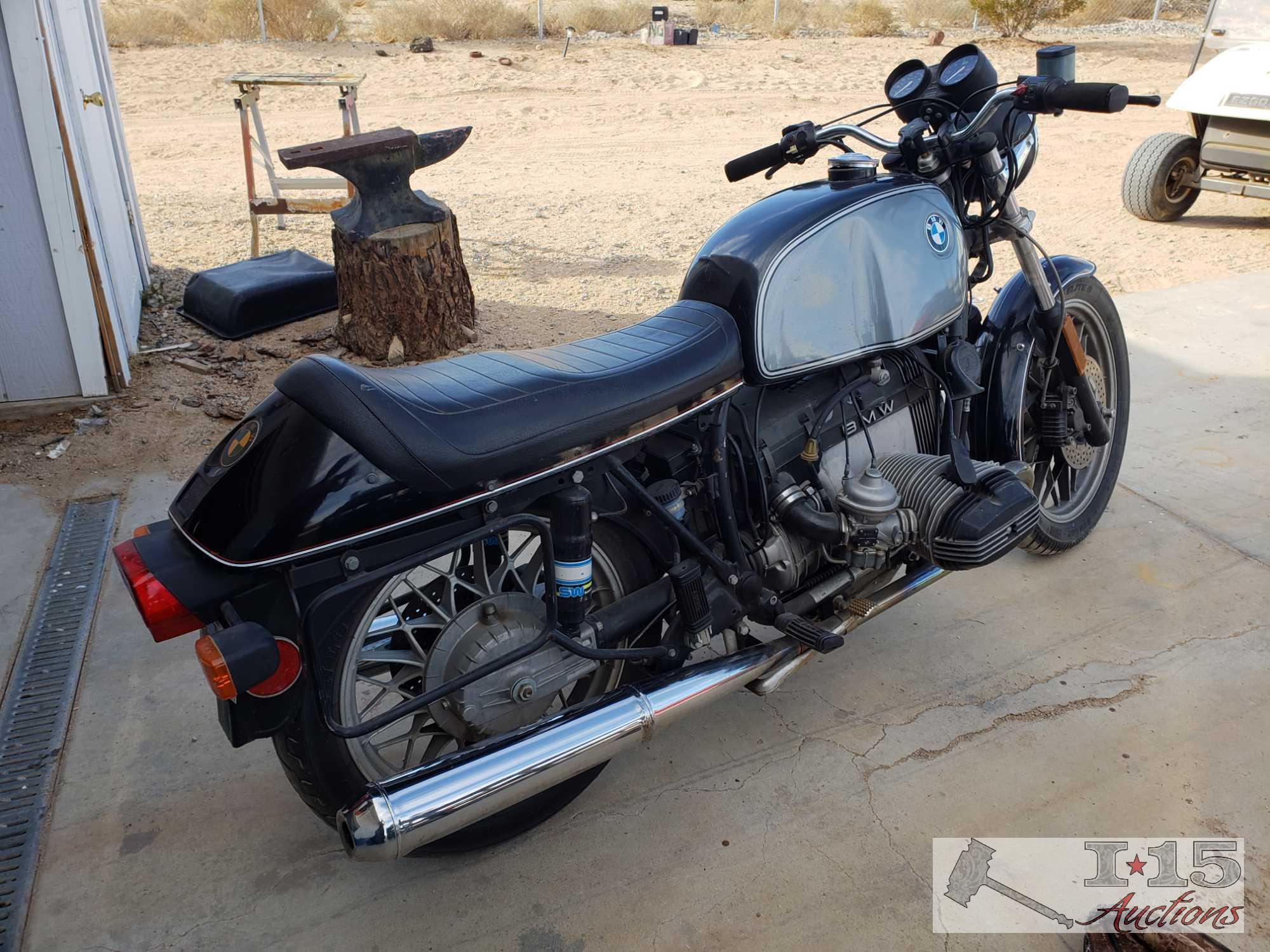 1982 BMW R100 Motorcycle, Running! See Video!