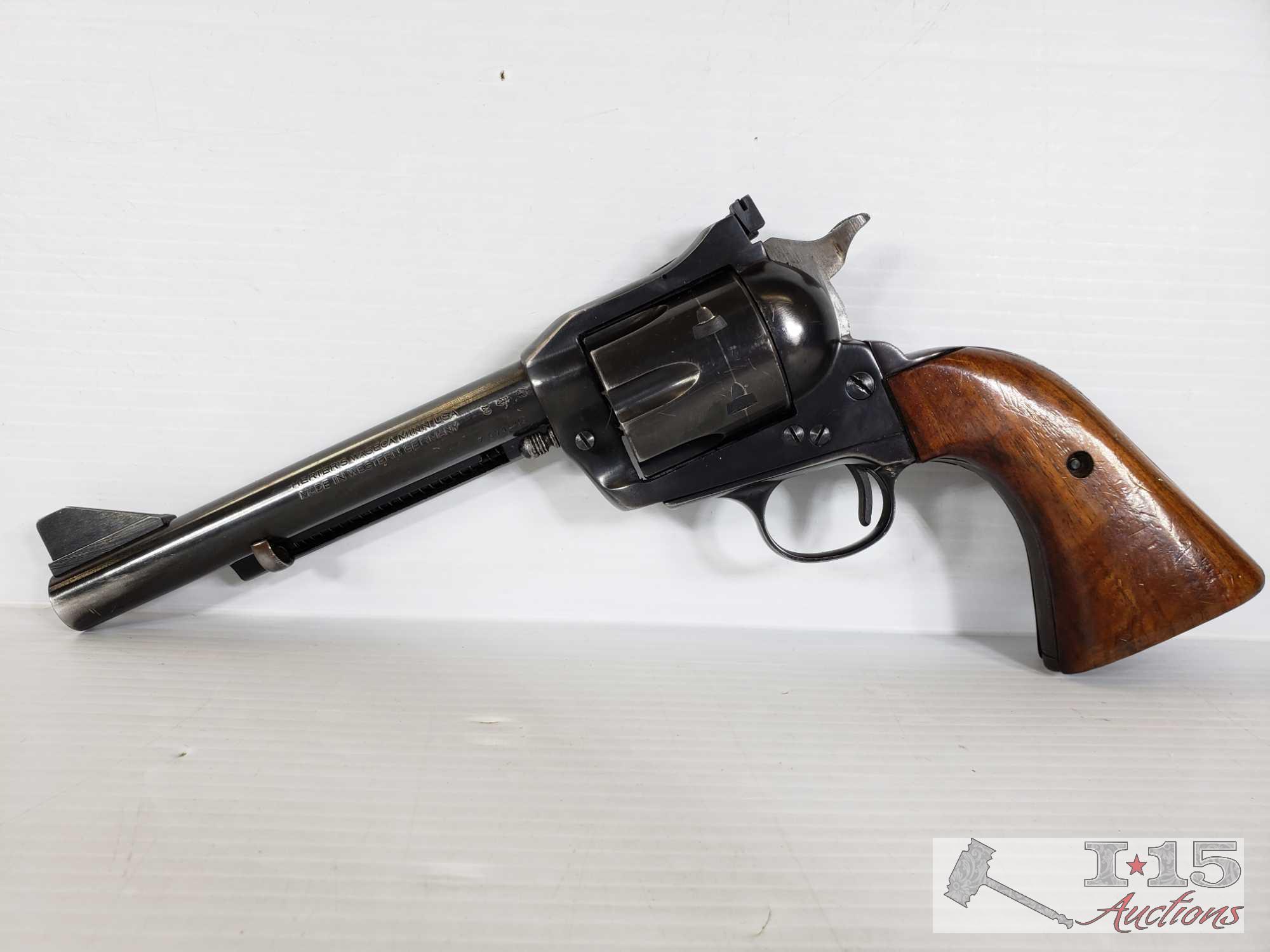 Herters .44 Calibre Revolver with Leather Holster