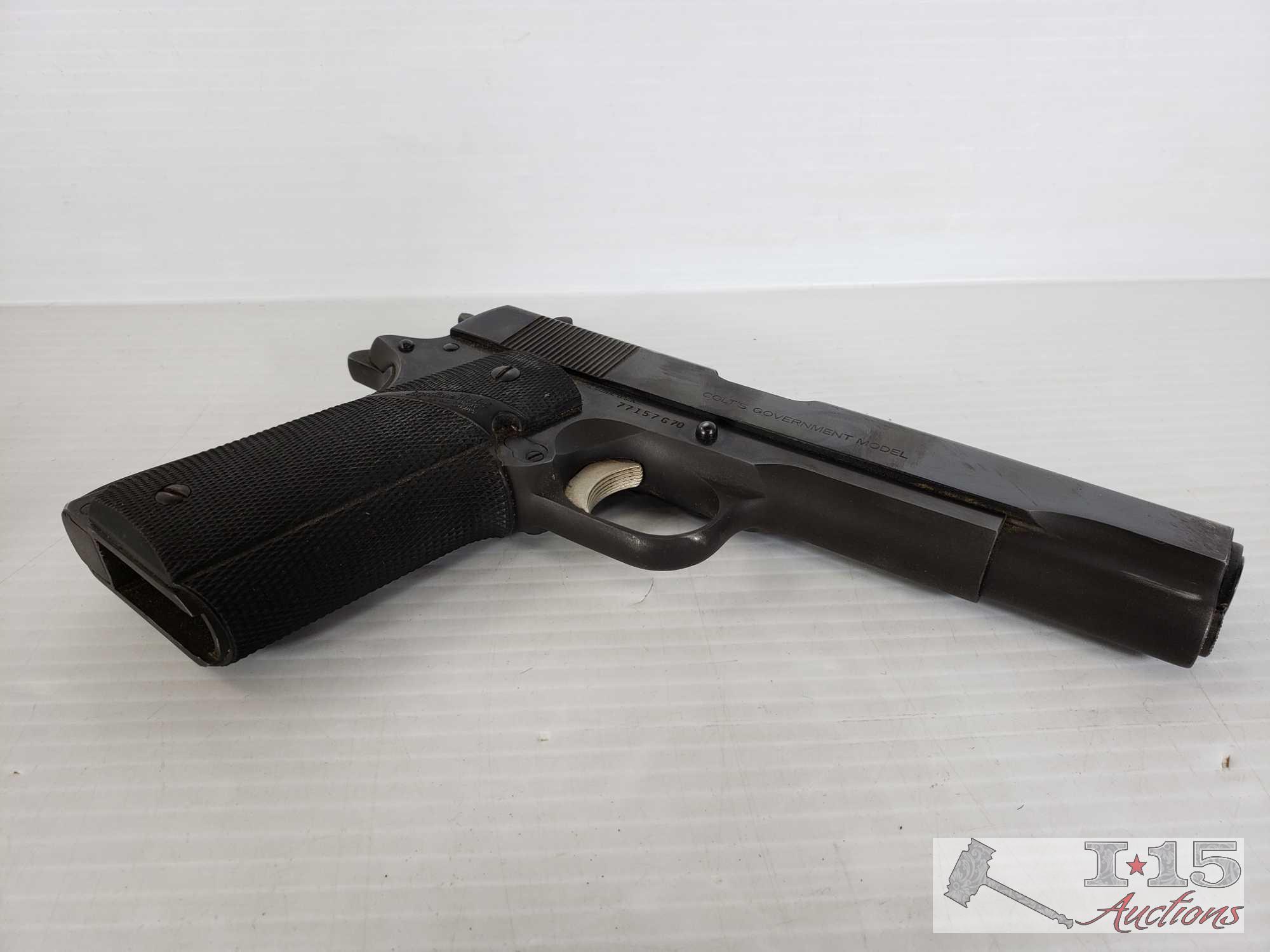 Colt MK IV Series 70 Government Model 1911 .45 Cal Semi-Auto with Holster