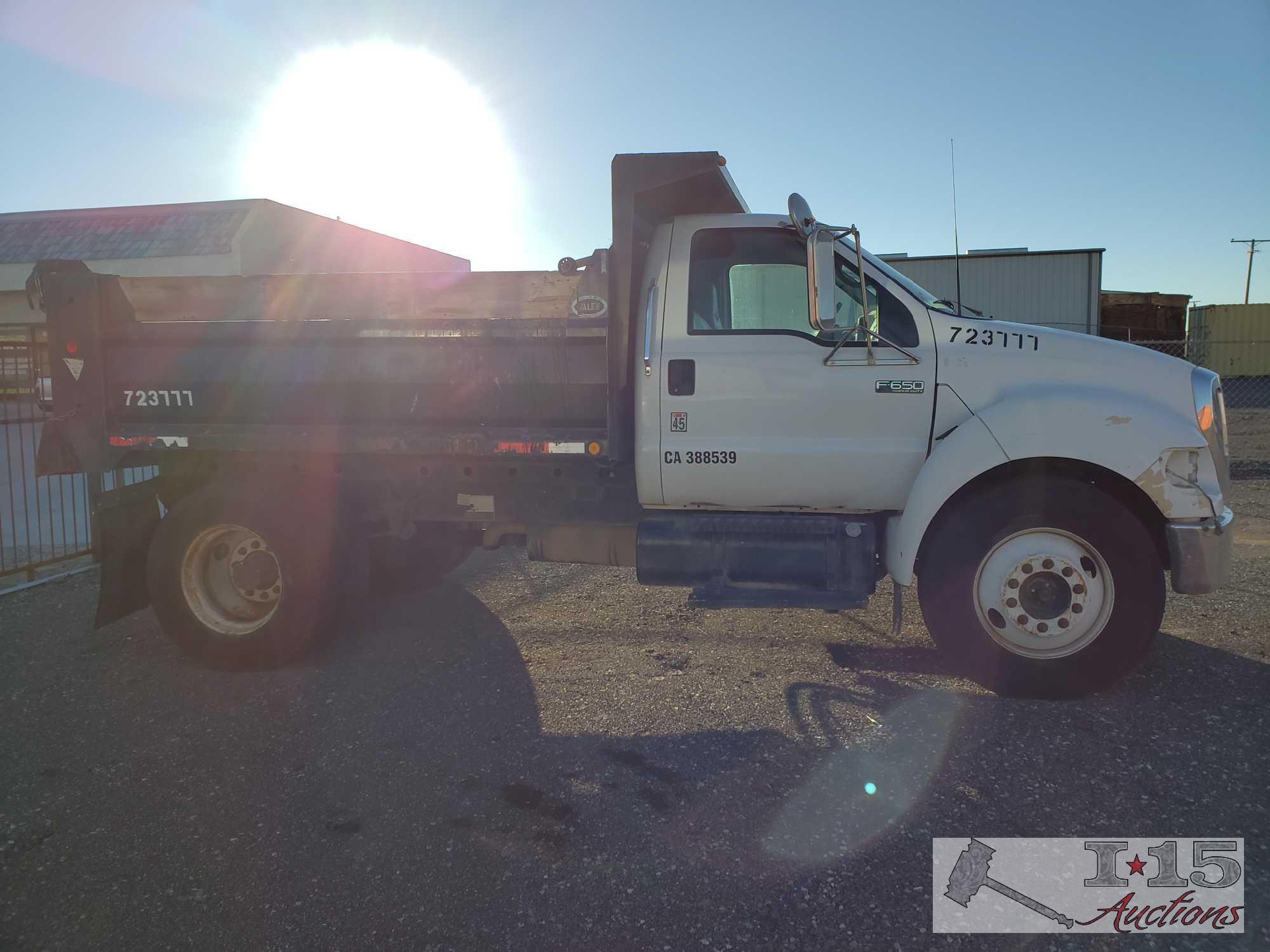 2005 Ford F-650 Dump Truck, Running! Video Coming Soon