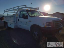 2003 Ford F-450 7.3L Powerstroke Diesel Truck with Service Bed. Turns Over, Won't Start