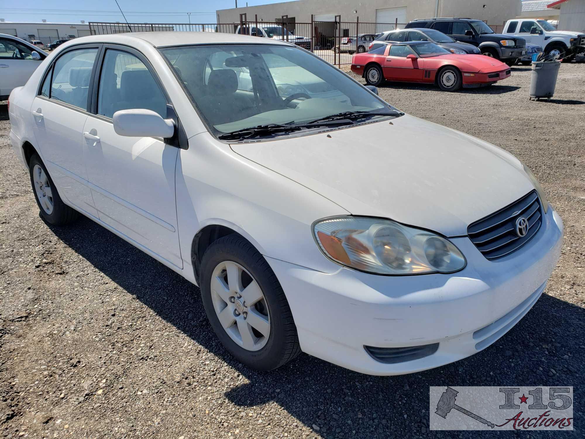 2003 Toyota Corolla LE White CURRENT SMOG!!! SEE VIDEO!!!