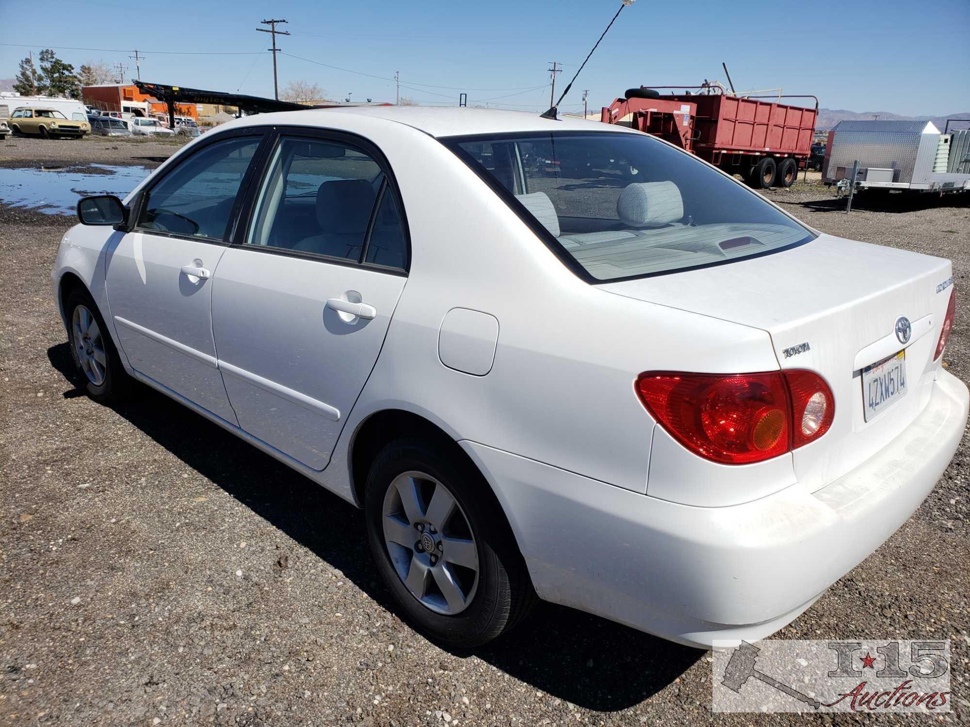 2003 Toyota Corolla LE White CURRENT SMOG!!! SEE VIDEO!!!