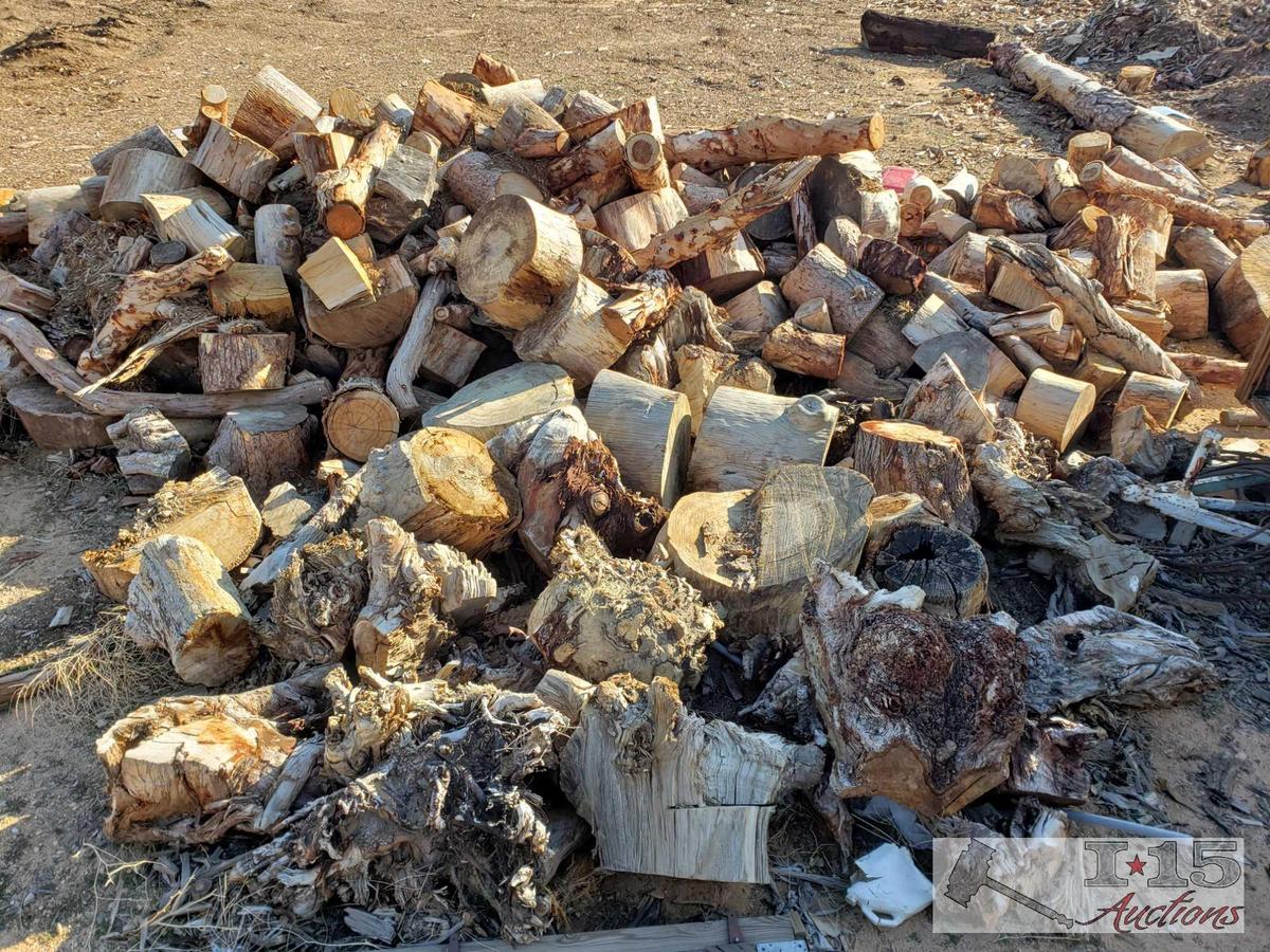 Big Pile of Ready to Split Firewood