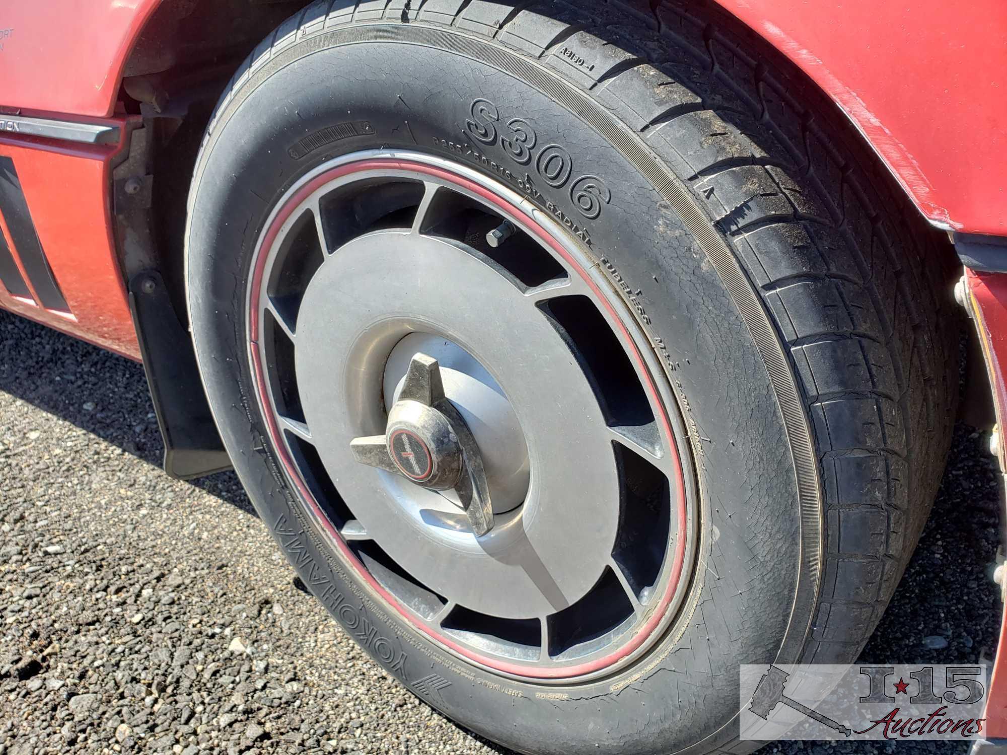 1985 Corvette L.98 Red, 5.7 V8 CURRENT SMOG!!! SEE VIDEO!!!