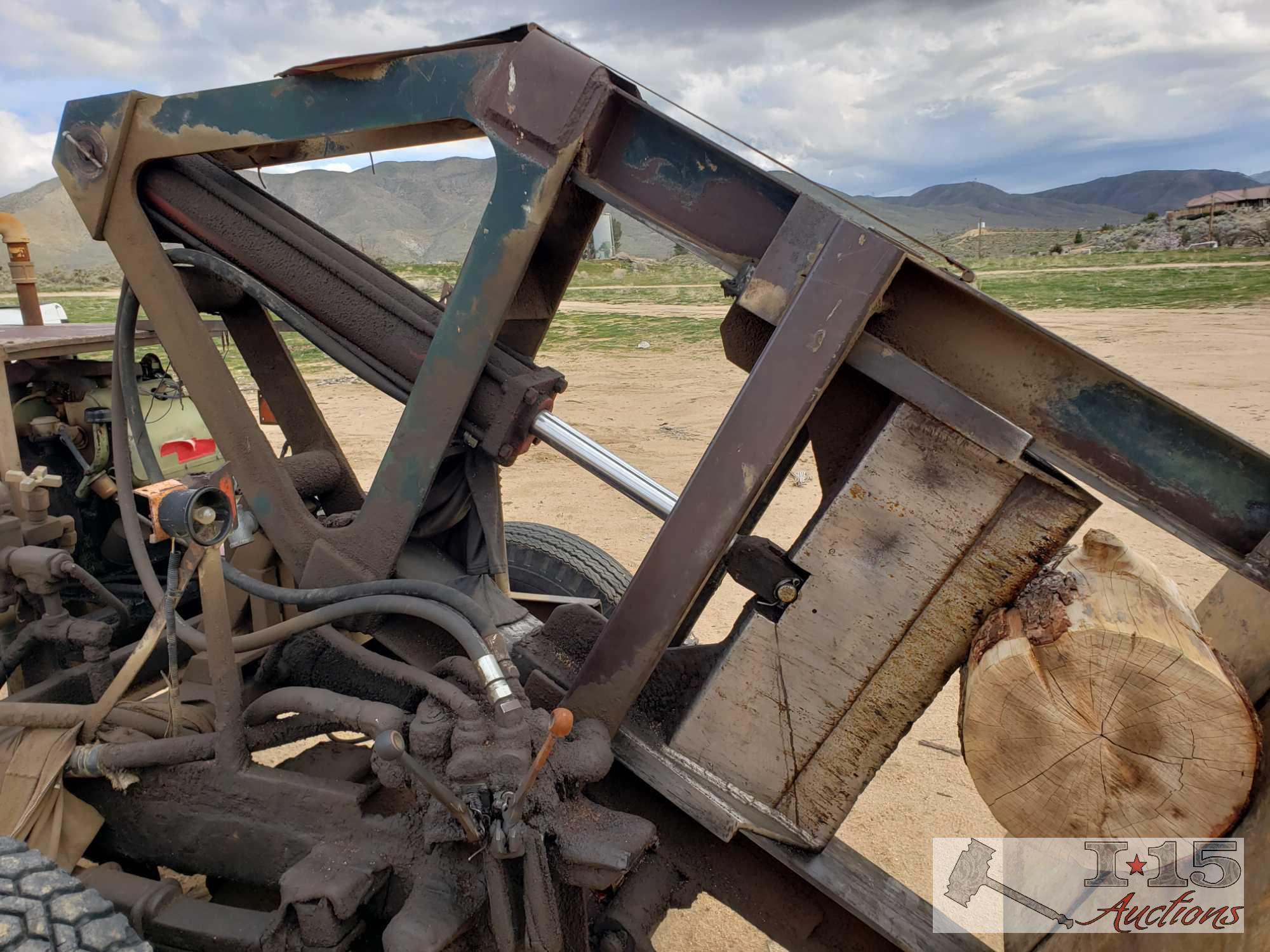 1 Ton GMC with Log Splitter and Wisconsin VH4D, Truck and Splitter Running See Video!