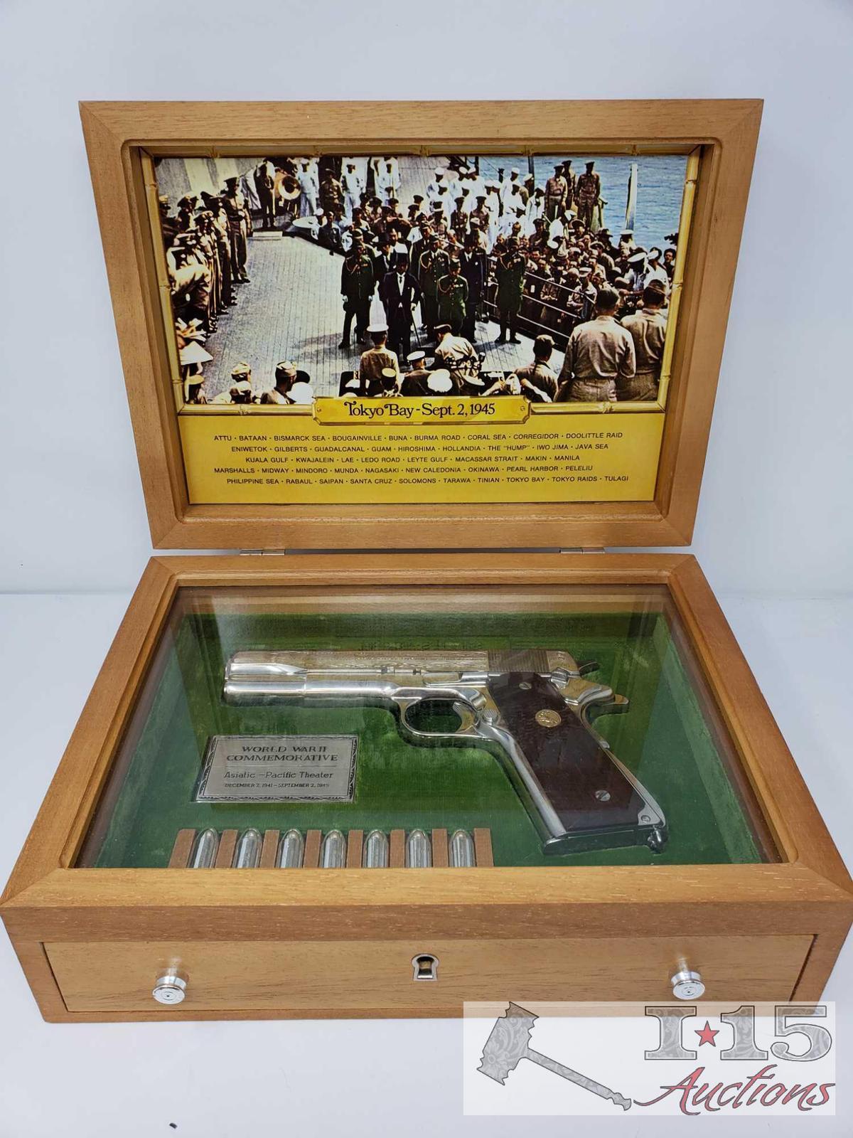 Colt 1911A1 WWII Commemorative Asiatic-Pacific Theater with Wooden Display Case