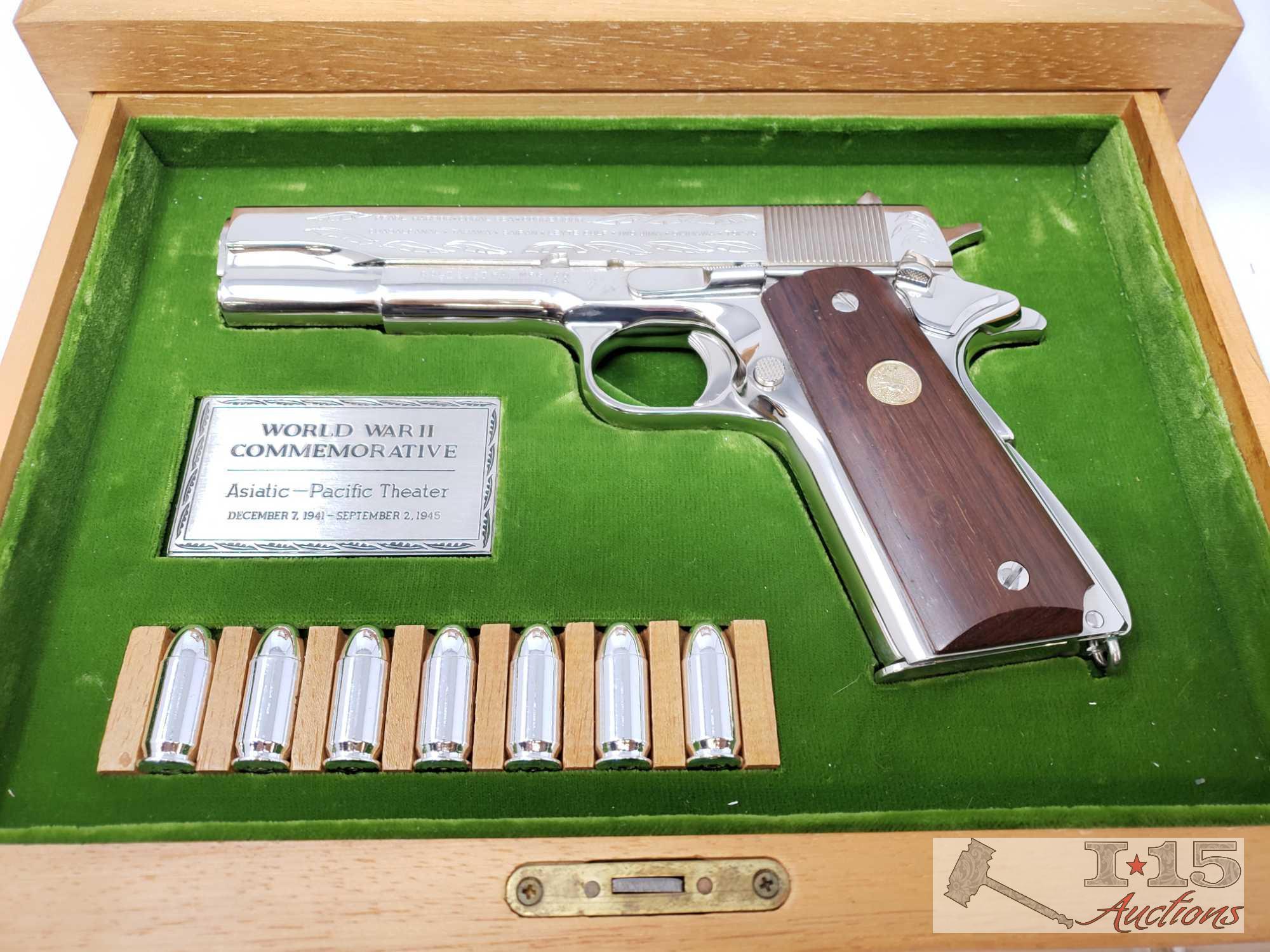 Colt 1911A1 WWII Commemorative Asiatic-Pacific Theater with Wooden Display Case