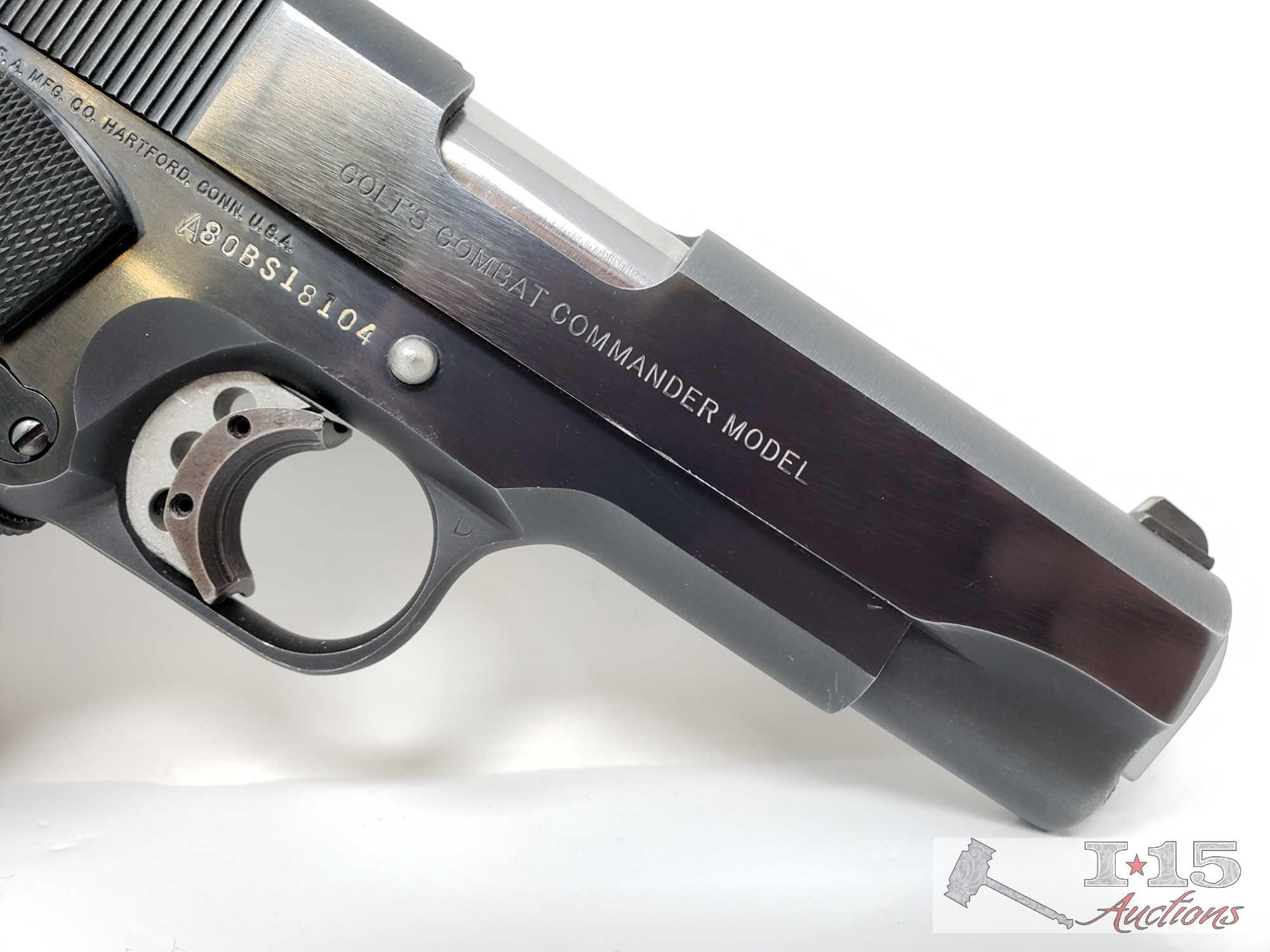 Colt 1911 Combat Commander Model .45 with 1 Magazine