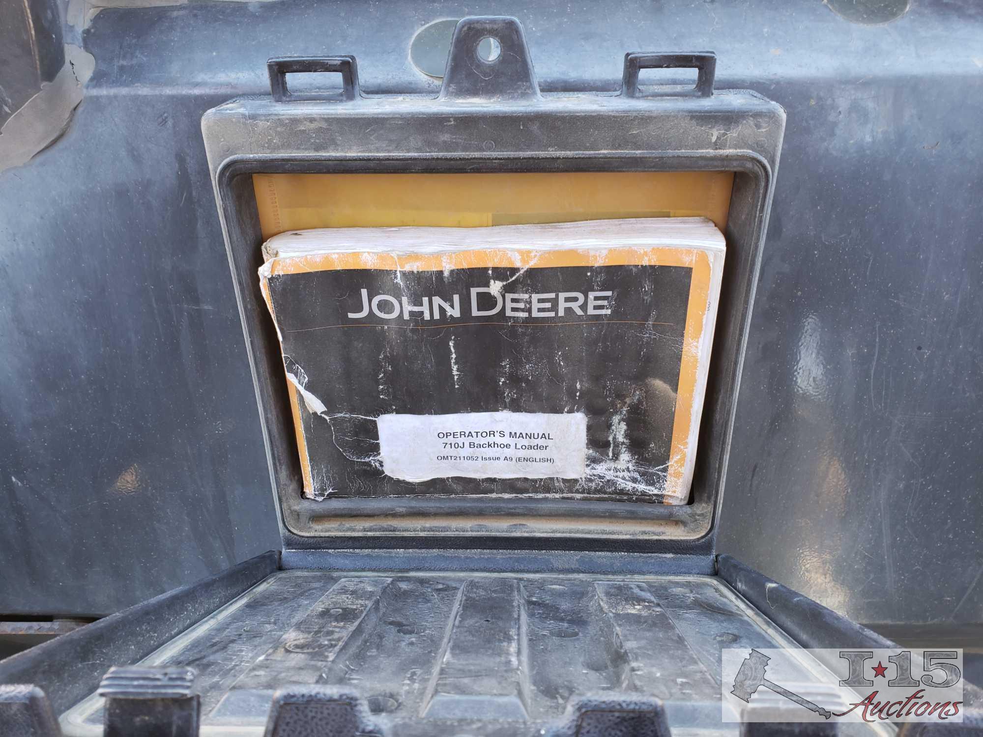 2009 4x4 John Deere 710J Backhoe with 18", 24", 35", 48" Buckets & compaction Wheel, 4in1, See Video
