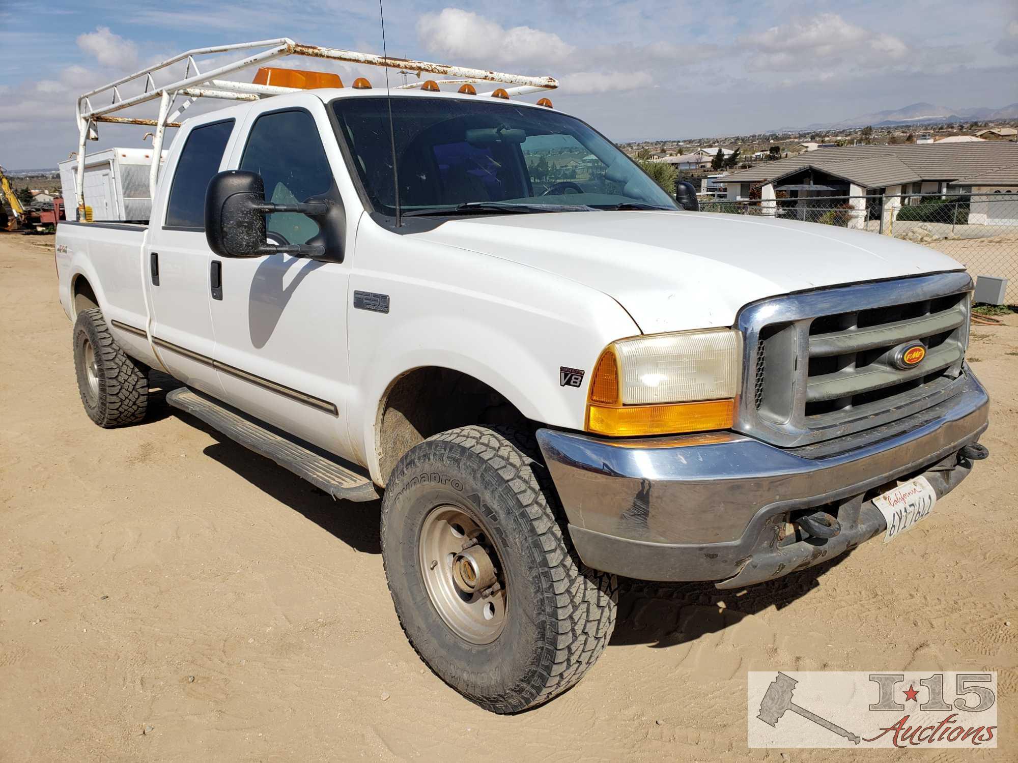 1999 Ford F-250 Super Duty 7.3L Turbo V8 Power Stroke 4...4, CURRENT SMOG!! See Video!