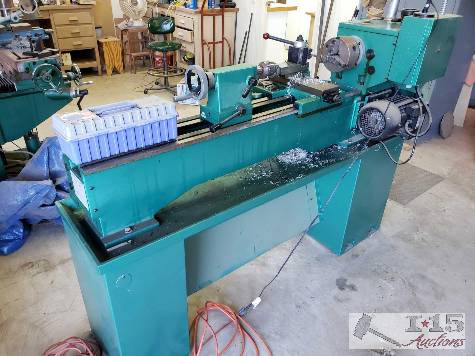 Grizzly Industrial Lathe Model G4016, with Accessories