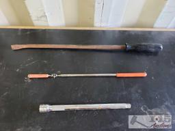 Snap-On Tools- 11" Extension & 24" Pry Bar & More