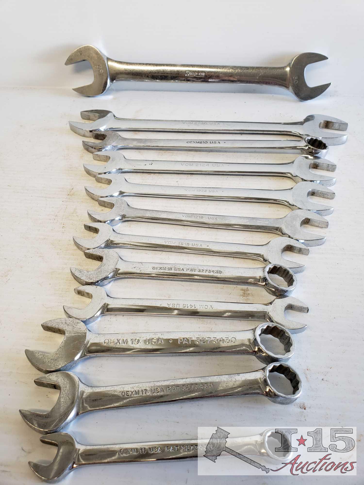 Snap-On Tools- Wrenches Approx 26 Pieces
