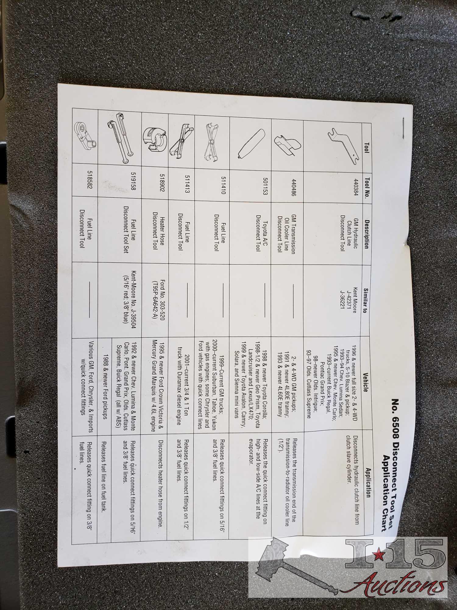 OTC Master Disconnect Set