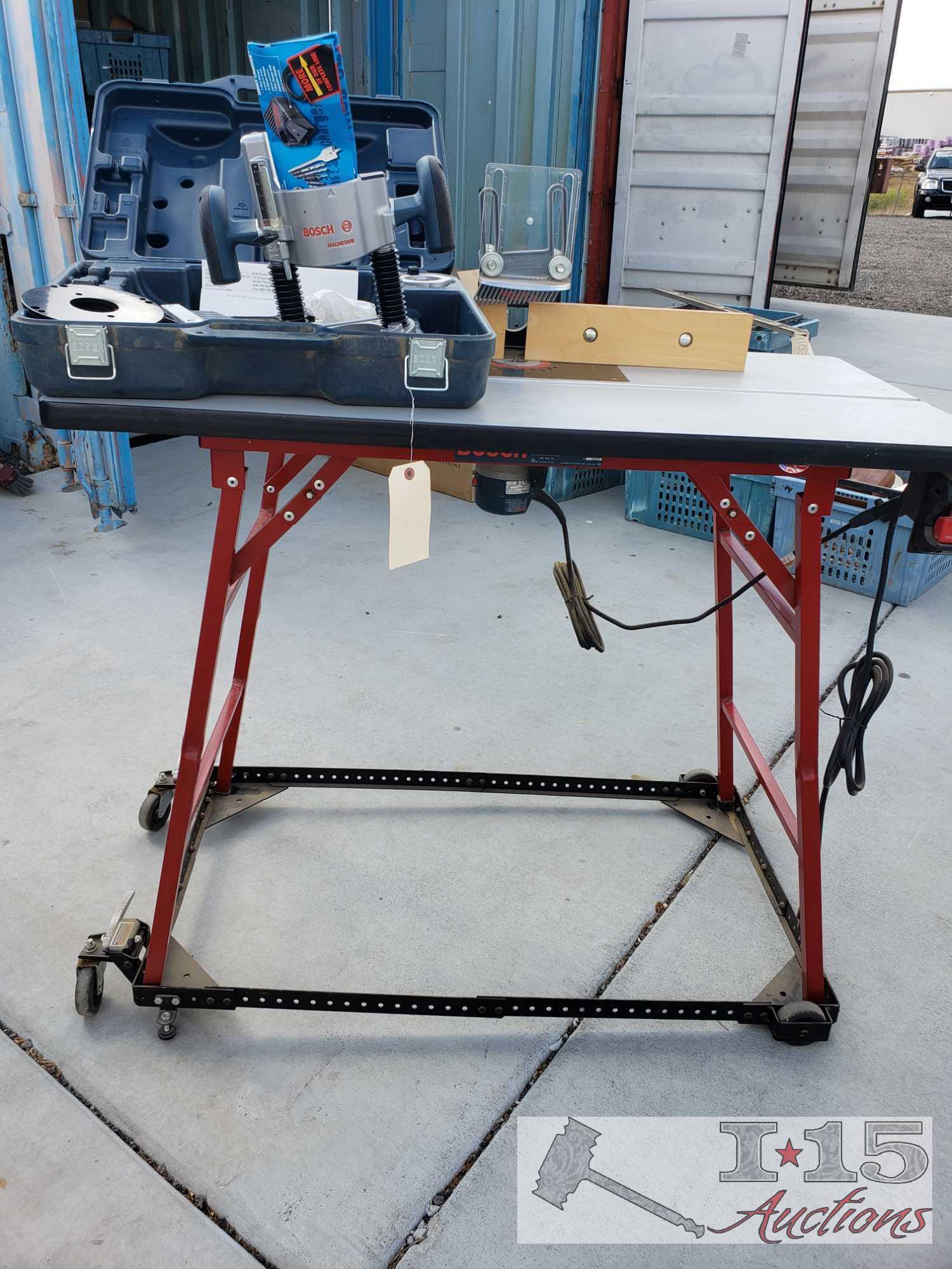 Bosch Router Table with Case and all Parts