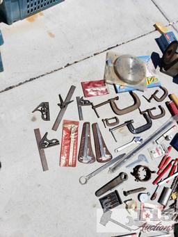 Levelers, Saw Blades, Drill Bits, Grinding Wheel, Tools, Miscellaneous Things.