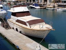 40 foot 1975 Egg Harbor Yacht with Detroit Diesels Twin engines, Located in Huntington Beach, Ca