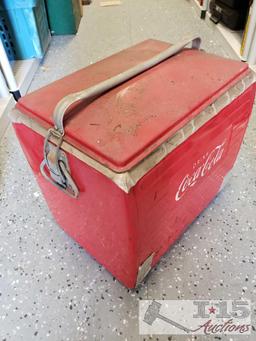 Vintage Metal Coca-Cola Ice Chest