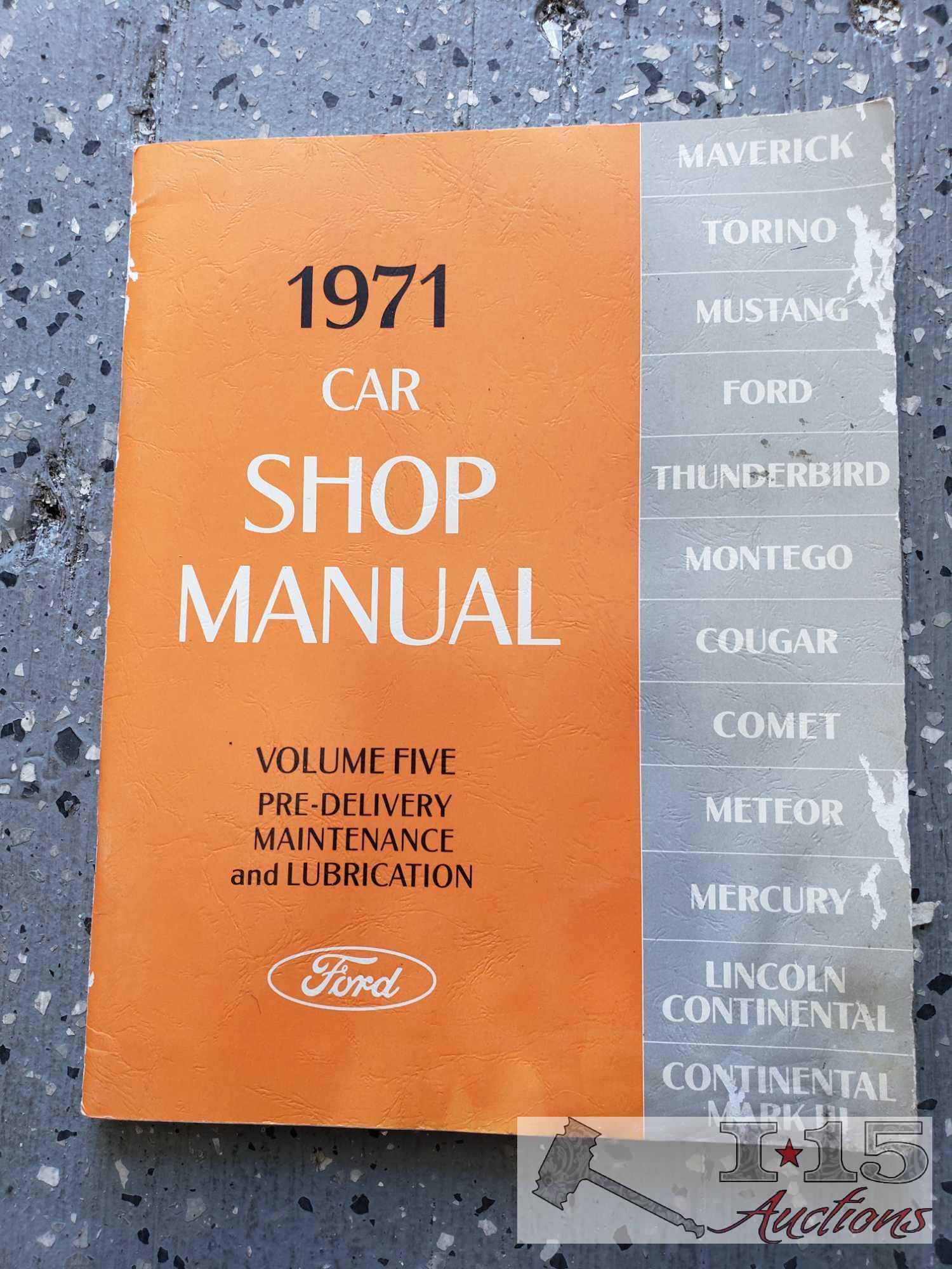 Car Shop Manual's Approx 10 Pieces