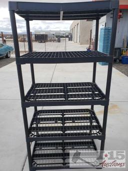 5 Tower Plastic Black Rack.