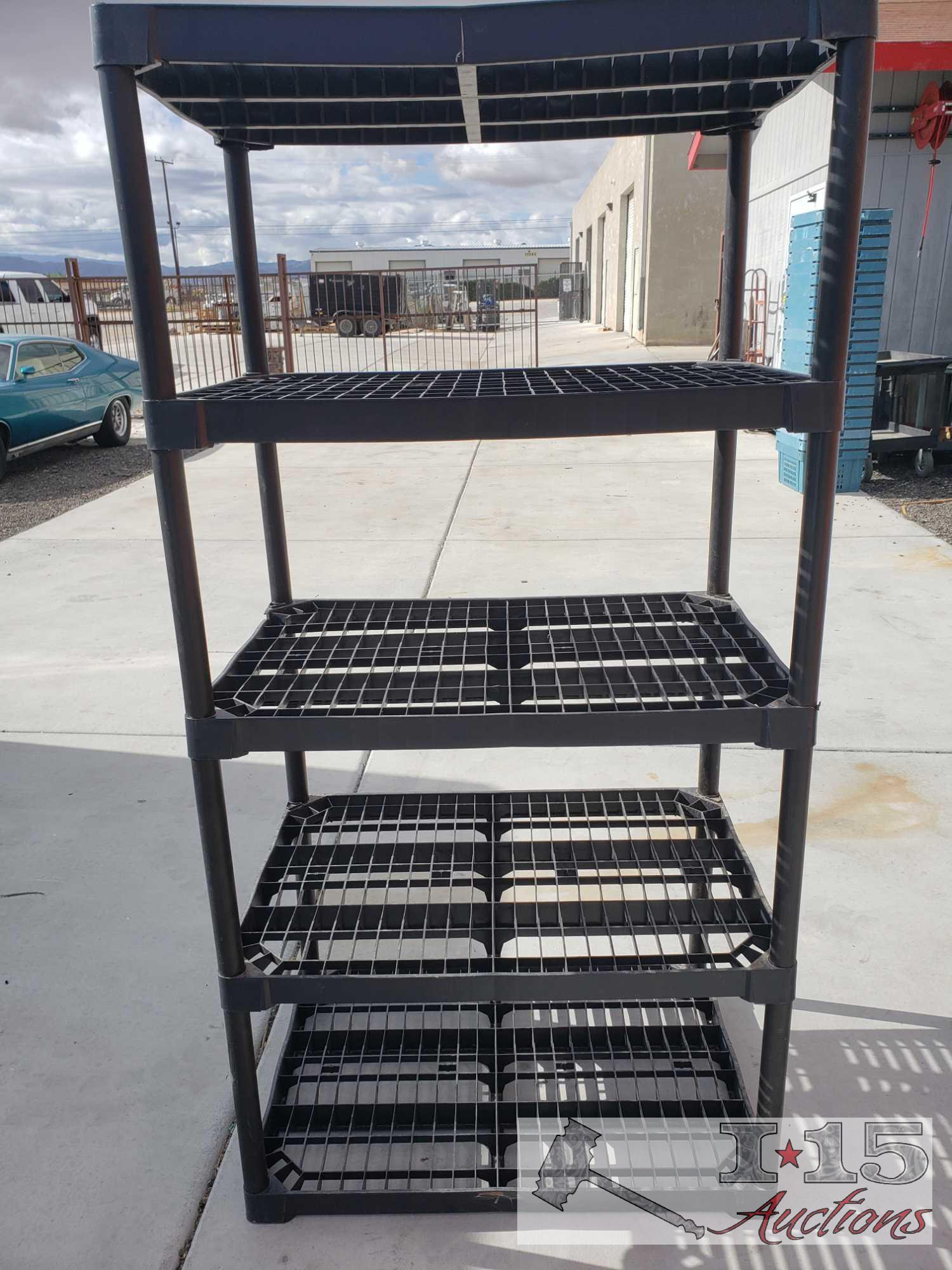 5 Tower Plastic Black Rack.