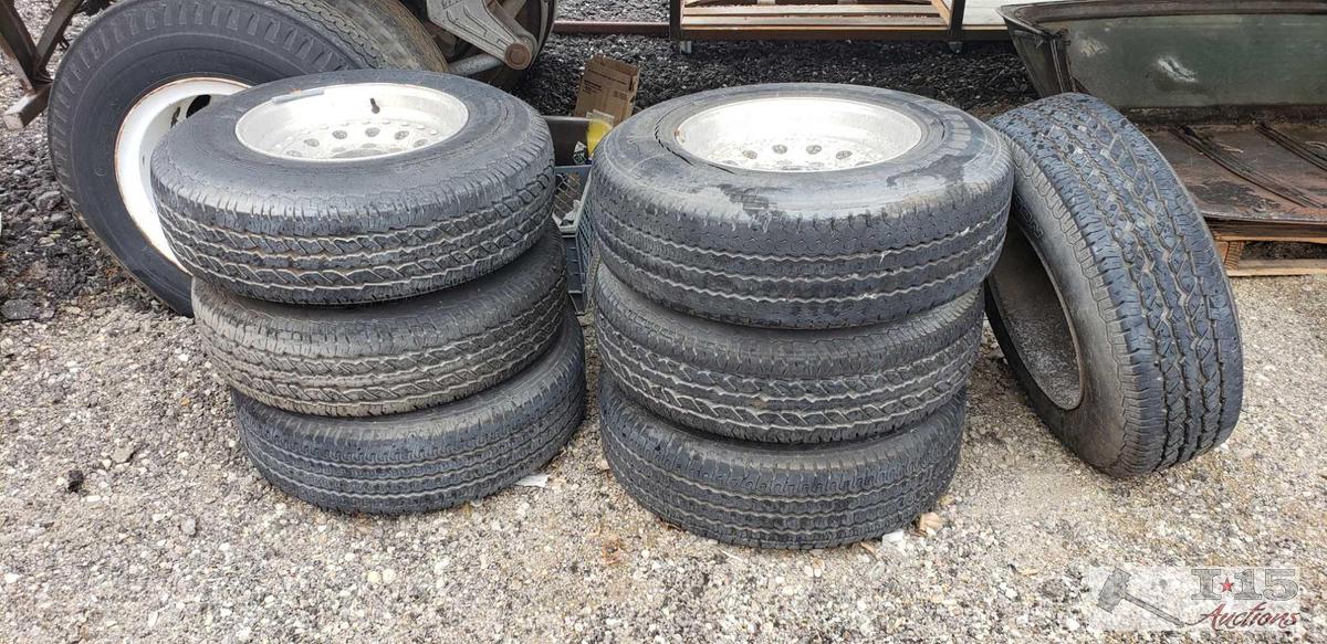 Dayton Tires on Rim's Approx 7 9.50R16.5LT M/S
