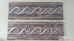 2 Pieces of Rustic Artwork, 75"...25" Each