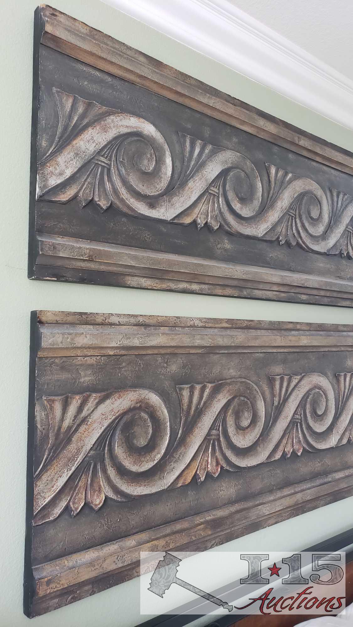 2 Pieces of Rustic Artwork, 75"...25" Each