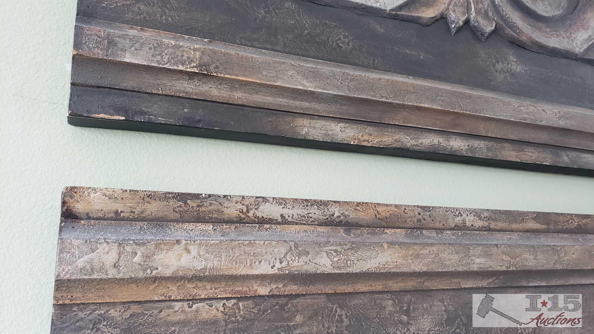 2 Pieces of Rustic Artwork, 75"...25" Each