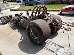 Funny Car Dragster with Fiberglass Body, BAE Aluminum Block, 1997 Ken Mooers Chassis, New Photos!