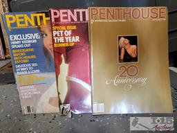 PlayBoy & Penthouse Magazine's Approx 100