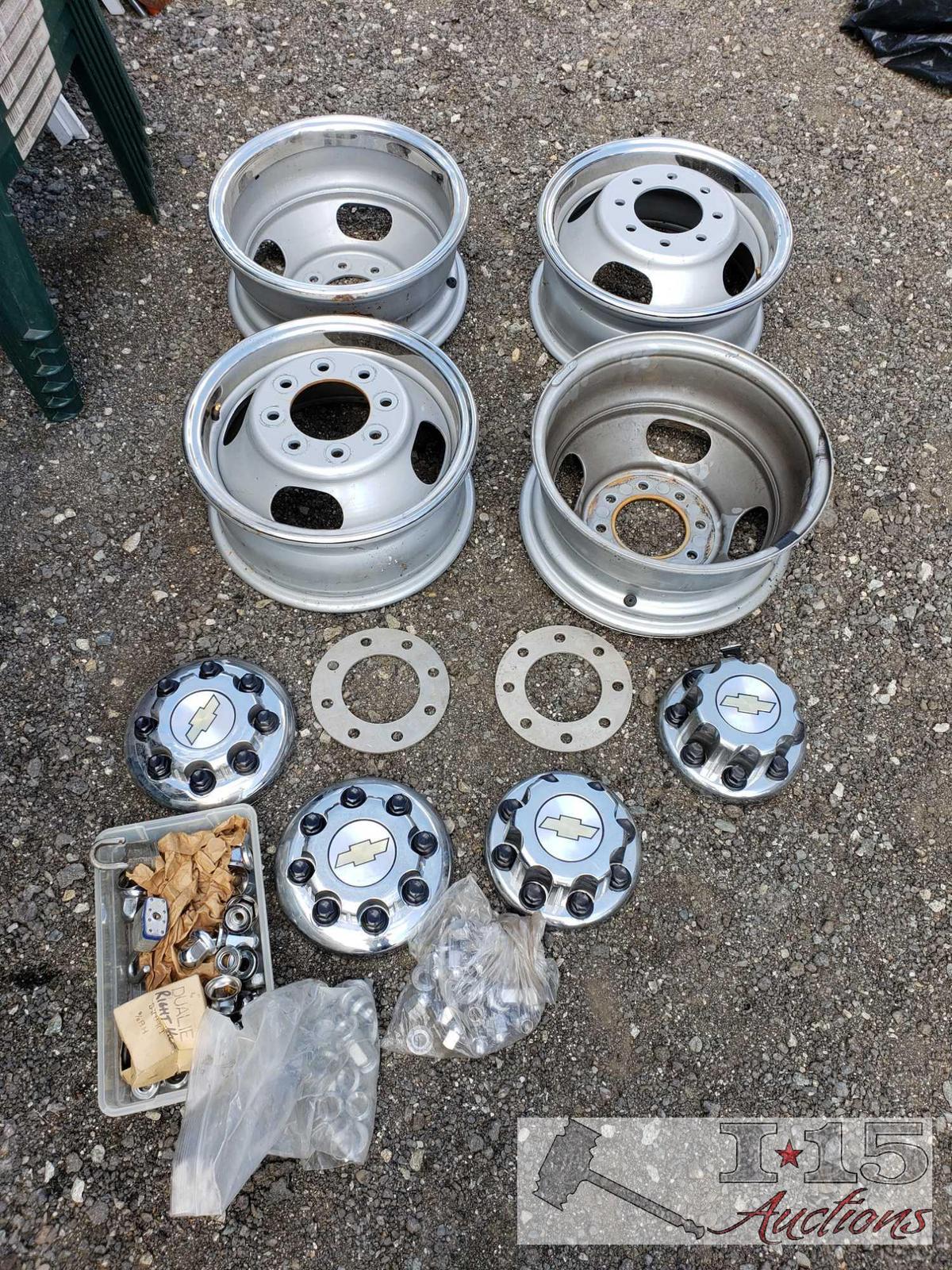 4 OEM Chevy Wheels, Came Off of 2005 3500 Dually