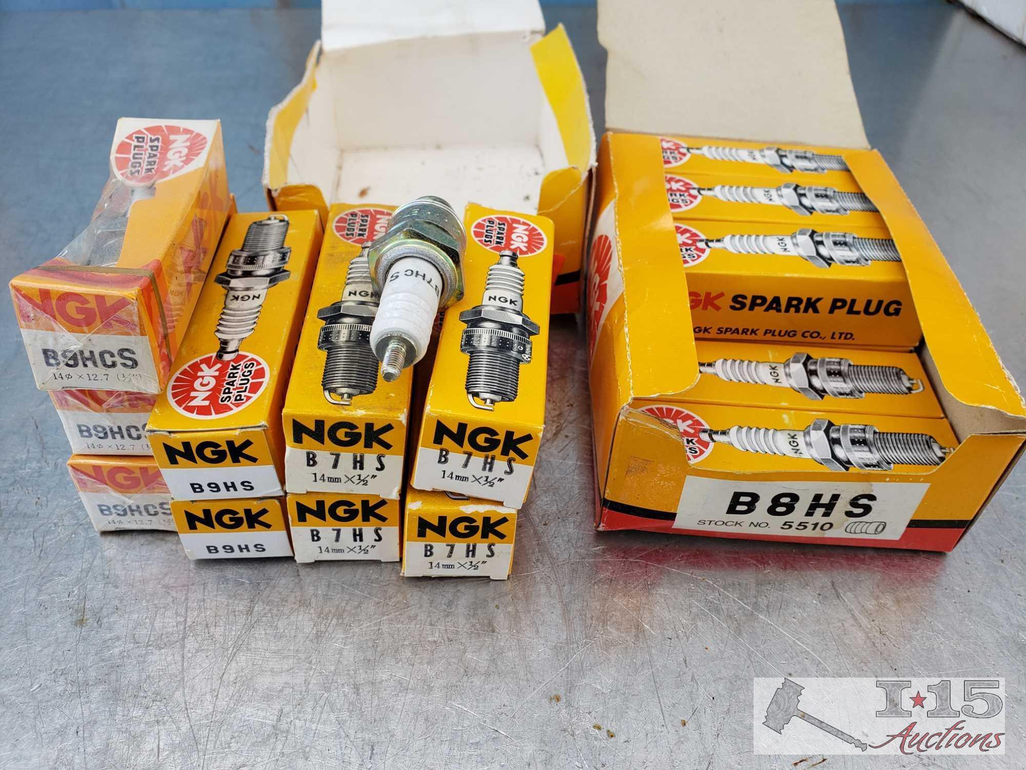 16 NGK Spark Plugs, B8HS, B7HS, B9HS, and B9HCS