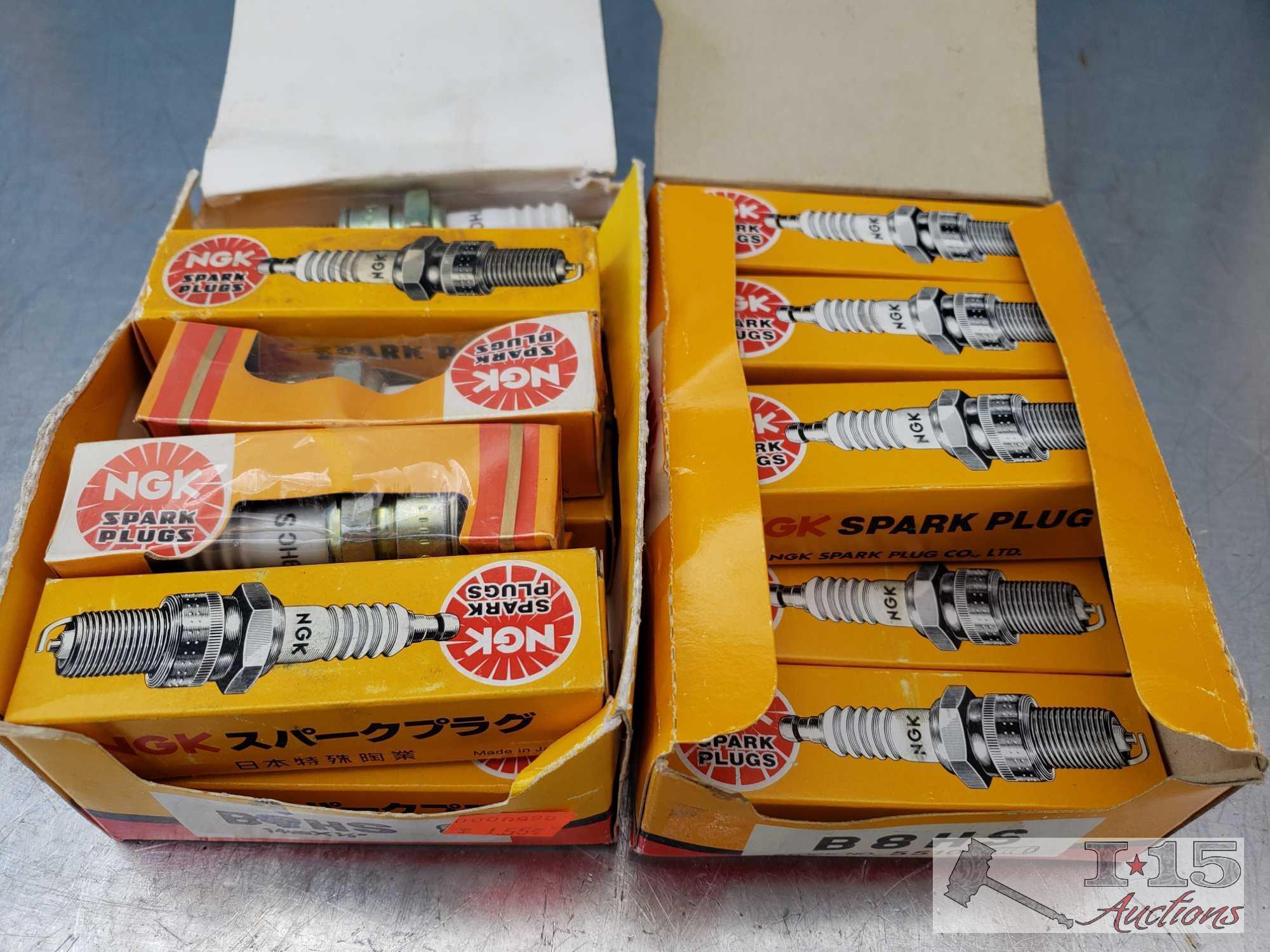 16 NGK Spark Plugs, B8HS, B7HS, B9HS, and B9HCS