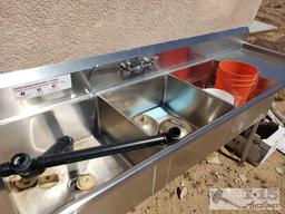 Stainless Steel Triple Sink