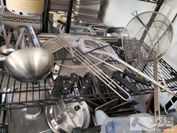 Stainless Steel Food Bins, Silverware, Pots, Utensils and More..