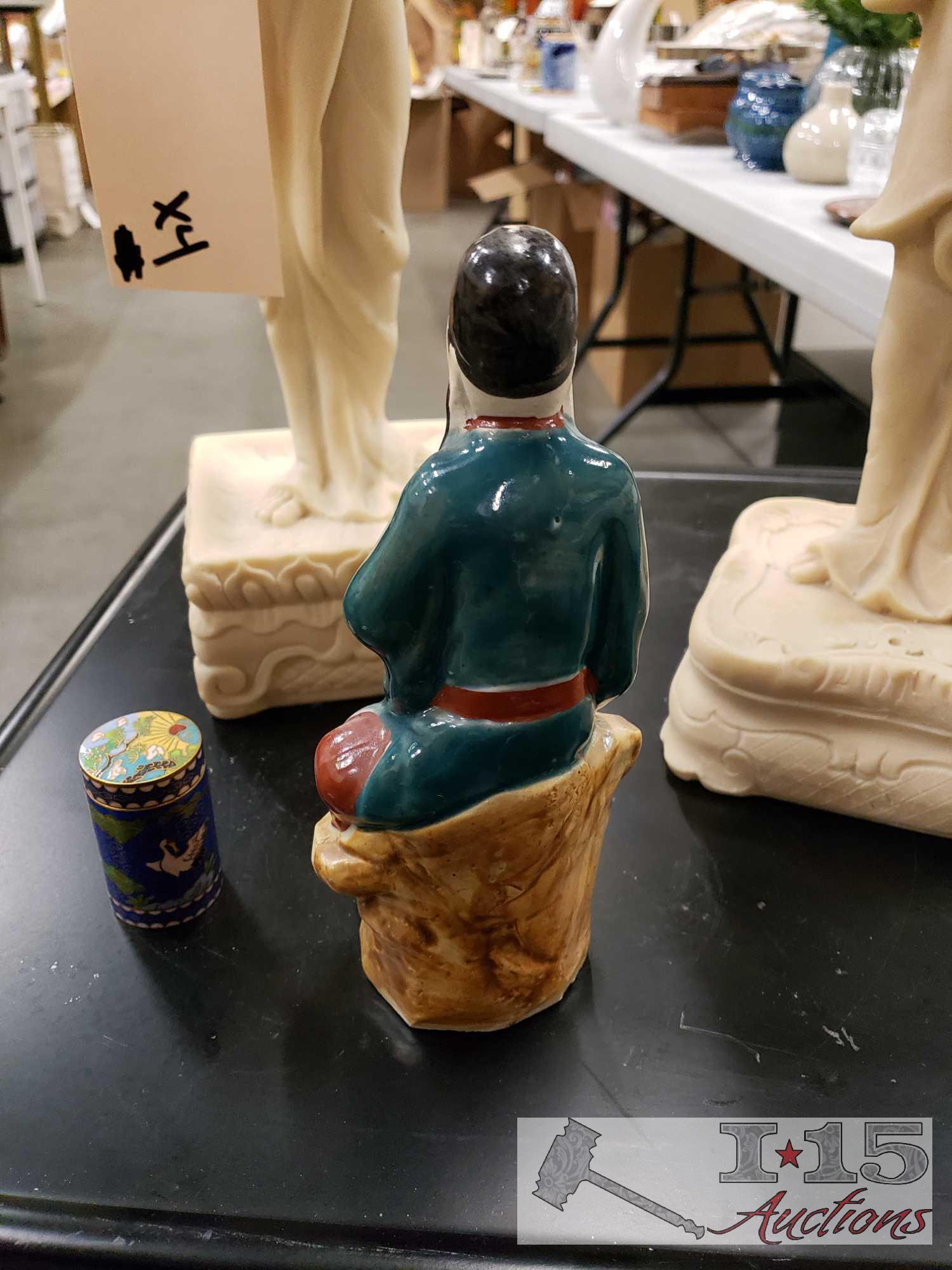 4 Asian Art Figurines