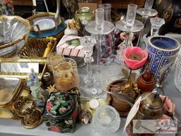 Misc Glass, Candle Holders, Ash Trays, Bowls, Figurines, Plates, and More