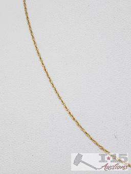 10k Gold Chain and Bracelet, 2.6g