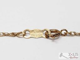 10k Gold Chain and Bracelet, 2.6g