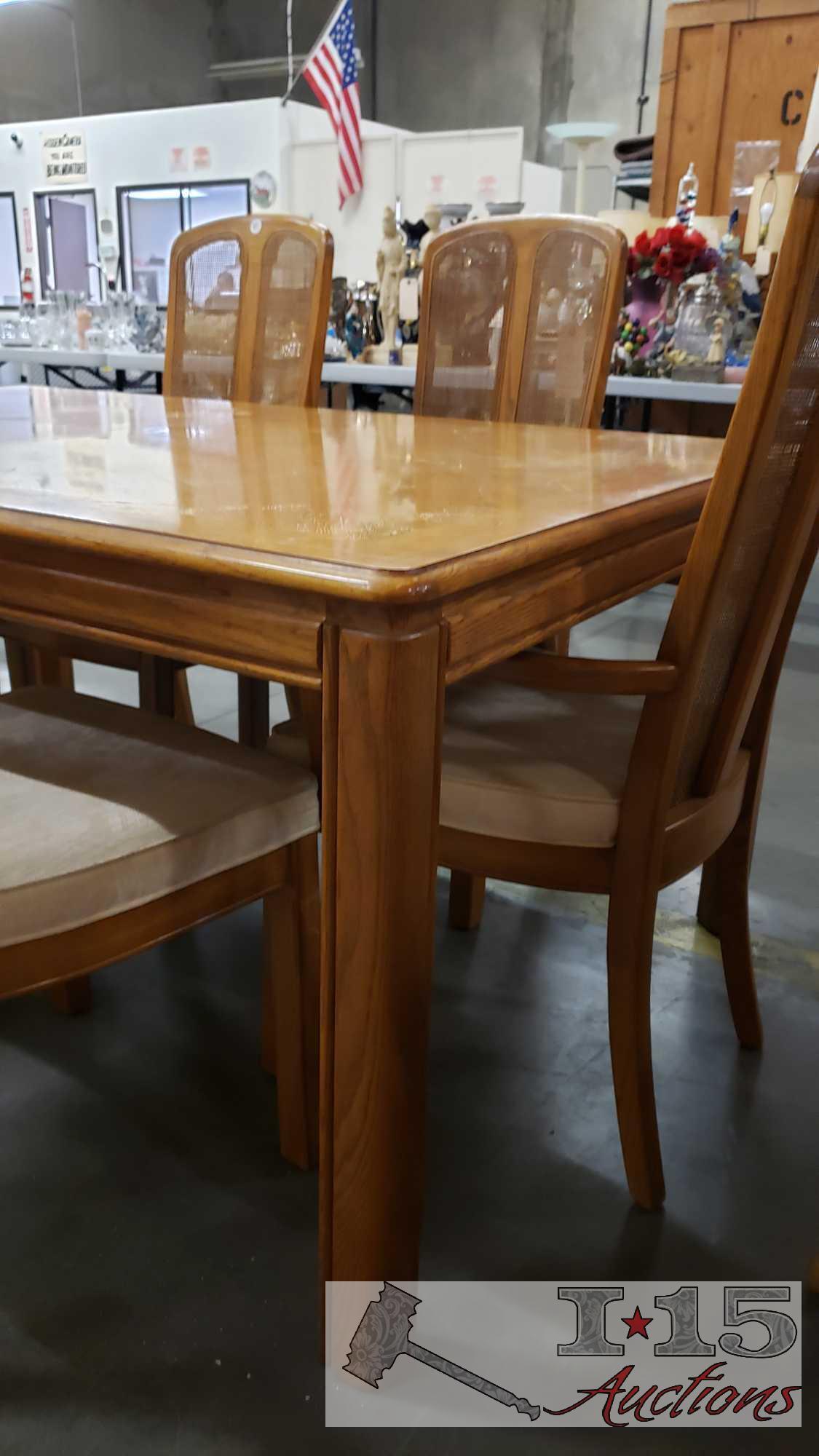 Woodtone Dining Table with 6 Chairs