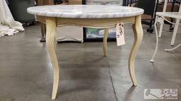 End Table with Granite Top