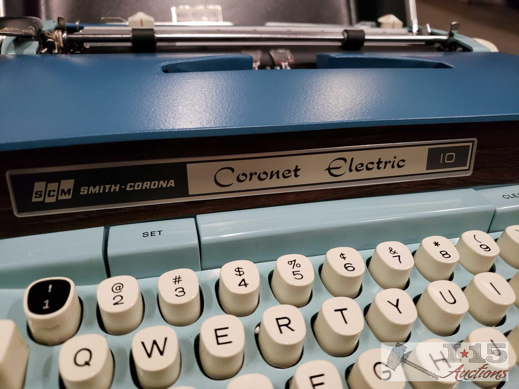 Underwood Type Writer and Smith Corona Electric Type Writer