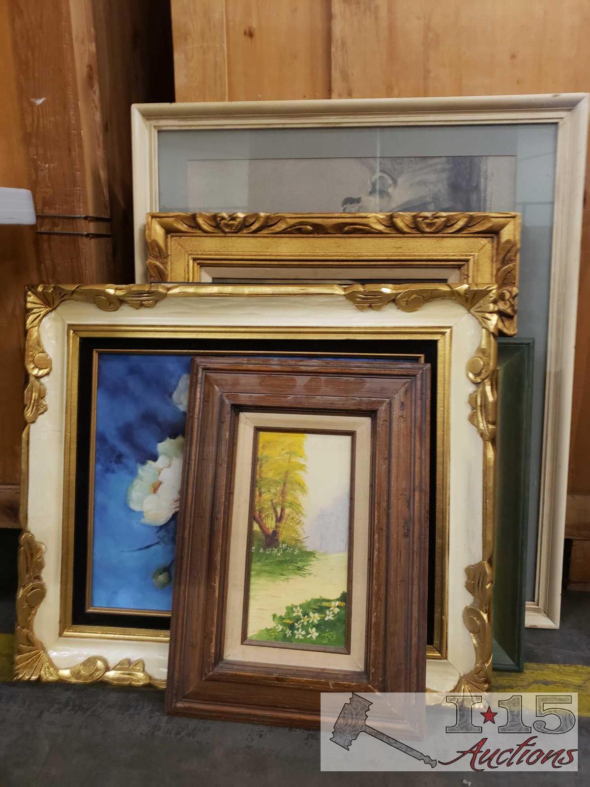 6 Pieces of Framed Artwork